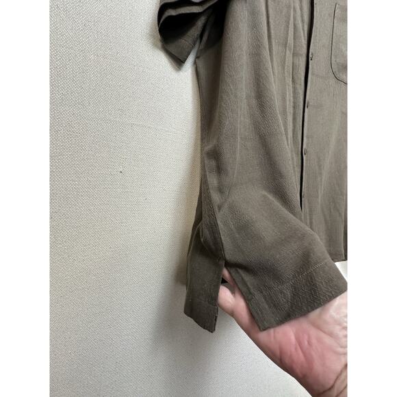 100% Silk Hawaiian Floral Shirt Short Sleeve Men's Size XL Caribbean Joe Brown - Picture 4 of 10